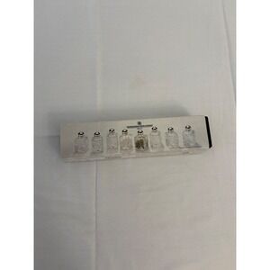 International‎ Silver Buffet 8 Piece Salt Pepper Shaker Set Crystal Glass